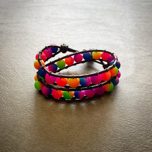 Kids Double Wrap Rainbow Bracelet